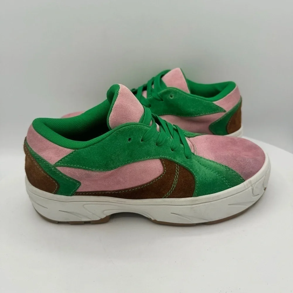 NEW Jeffrey Campbell Limit Platform Women Sneakers SZ 8 CLR Pink/Green MSRP $181